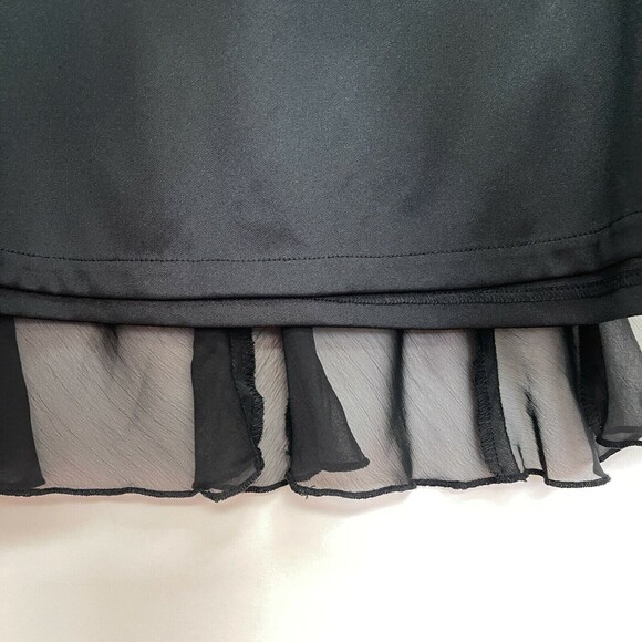 Women's Skirt 10 Black Sheer - Picture 4 of 7